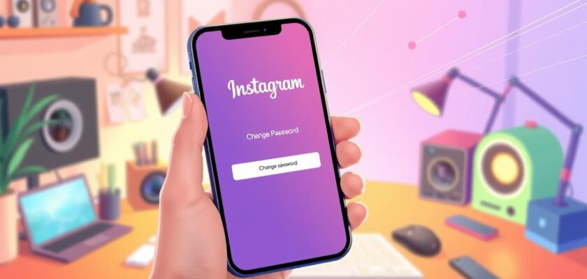 como alterar senha do instagram